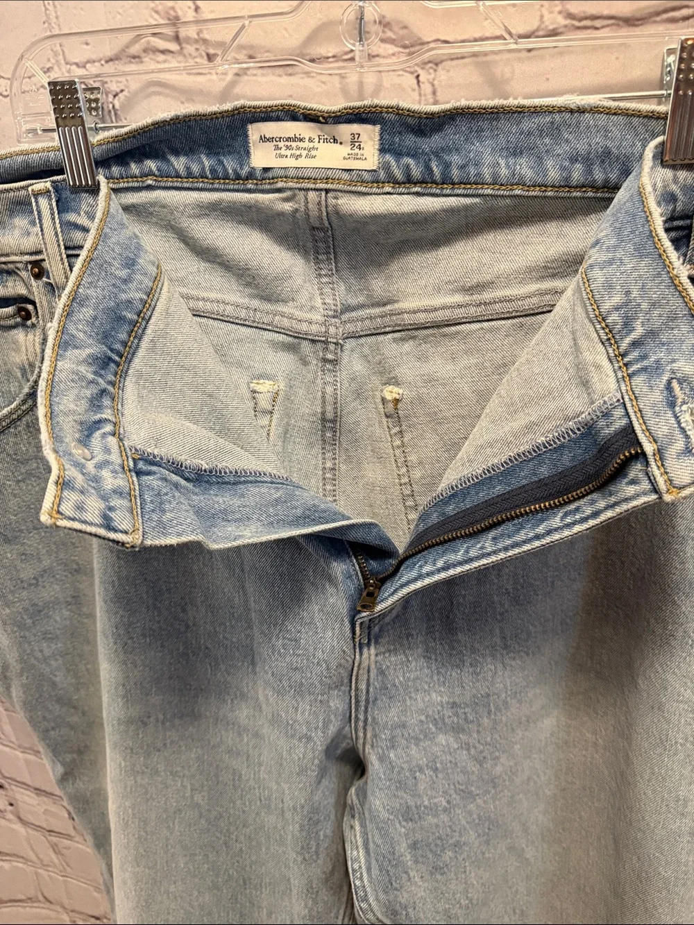 Abercrombie & Fitch Light Blue Straight Leg Jeans